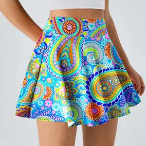 2026 Luxury Breathable Active Wear for Women Custom Logo Tennis Dress Short <b>Skirt</b> Strapless Spandex/Cotton OEM - Product Image 1