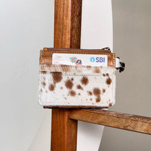 Monedero de Cuero de Vaca Genuino, Cartera Portátil Personalizada de Diseñador Vintage, Tarjetero Corto - Product Image 5