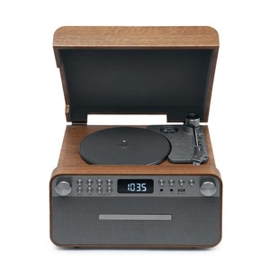 เครื่องเล่นแผ่นเสียงไวนิลแบบพกพา ODM พร้อม CD MP3 วิทยุ บลูทูธ USB ฟังก์ชั่นบันทึกเสียง ลำโพงในตัว  บรรจุในกระเป๋าเดินทาง - Product Image 1