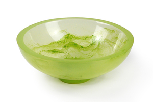 Bol en résine bleue minimaliste, poli, écologique, empilable, passe au lave-vaisselle, pour servir les aliments à la maison - Product Image 4