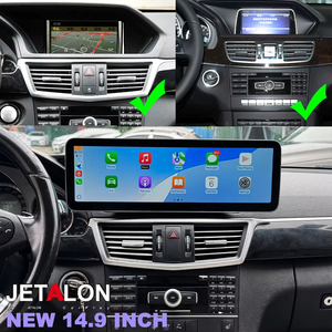 Carplay Android ขนาด 14.9 นิ้ว สำหรับรถยนต์ Mercedes Benz E Class W207 W212 ปี 2010-2015 จอแสดงผล QLED เครื่องเสียงติดรถยนต์ วิทยุ มัลติมีเดีย พร้อมระบบนำทาง GPS และ WiFi - Product Image 1