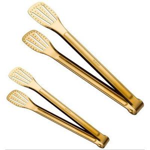 Pinzas para Cubitos de Hielo de Acero Inoxidable, Accesorios de Bar y Cocina, Pinzas para Cubitos de Hielo de Acero Inoxidable con Acabado Dorado - Product Image 1