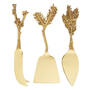 Ensemble de couverts en acier inoxydable de qualité supérieure, design fantastique, couteaux avec manche en forme de feuille, acier miroir - Product Image 1