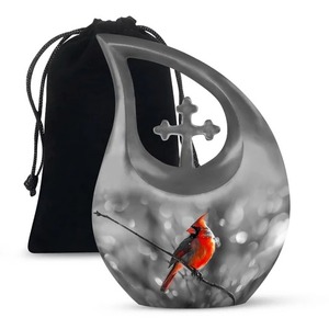 Urne adulte en forme de larme pour galaxie cosmique éternelle pour cendres humaines avec sac en velours gratuit - Product Image 6