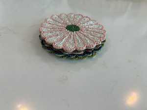 Affordable Handcrafted <b>Beaded</b> <b>Coasters</b> with Embroidery Patterns, Stylish Drink Mats for Dining Tables, Coffee Tables and Guest - Product Image 2