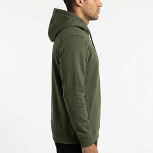Sweat à capuche uni pour homme de qualité supérieure, sans fermeture éclair, doublure polaire douce, confortable, durable, décontracté, vente en gros - Product Image 3