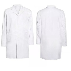 Blouse de laboratoire professionnelle personnalisable, couleur au choix, uniforme médical pour personnel hospitalier, plusieurs poches sur le devant, unisexe, 52% coton, 45% [matière] - Product Image 3