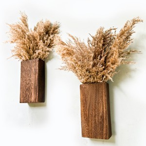 Handcrafted Mango Wood Rustic <b>Planters</b> | Distressed Walnut Finish | Wholesale - Product Image 6