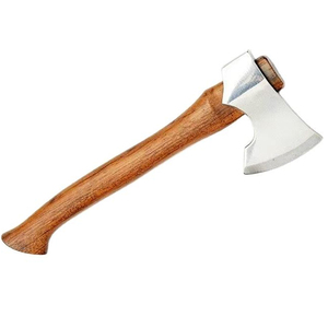 Reliable Steel Head Mini <b>Axe</b> With Comfortable Wooden <b>Handle</b> For Camping Hiking Outdoor Wood Cutting Gardening Bushcraft - Product Image 5