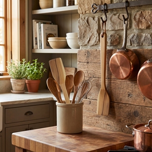 Espátula de Madera de Teca de Grado Alimenticio, Cuadrada, Color Marrón Claro Natural, Duradera, Ecológica, Utensilio de Cocina Hecho a Mano, Antiadherente - Product Image 4