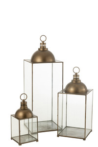 Farol de Vela de Metal Dorado y Vidrio Estilo Europeo para Decoración de Bodas y Hogar al Mejor Precio - Product Image 5