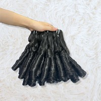 Ekstensi Rambut Ikat Alami India Keriting Alami Grade Virgin Non Remy Bebas Kusut dengan Kutikula Tersusun Rapi Beli Langsung dari Supplier