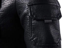 แจ็คเก็ตหนังแกะแท้คุณภาพสูง ปี 2026 ระบายอากาศได้ดี กระดุมติดแน่น ทรงเข้ารูป คอตั้ง พร้อมซิป - Product Image 3