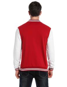 Veste universitaire unisexe en coton matelassé avec logo brodé personnalisé, col montant, fermeture éclair, imperméable, décontractée, pour l'hiver, style universitaire - Product Image 5