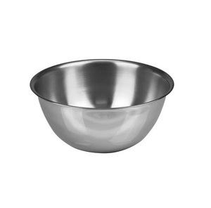 Tazón moderno redondo de acero inoxidable para servir, plato hondo para ensalada, arroz, curry, frutas, bocadillos y postres. - Product Image 1