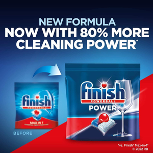 Finish - Tout-en-1 MAX - Détergent pour lave-vaisselle - Powerball - Tablettes lave-vaisselle - Nettoyage puissant - Tablettes pour vaisselle - Parfum frais - 115 unités - Product Image 4