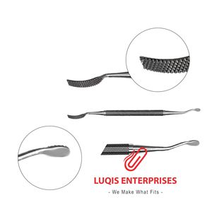Lima de hueso de corte cruzado Miller Colburn, instrumento quirúrgico ENT de doble punta, herramienta de rinoplastia de acero inoxidable - Product Image 4