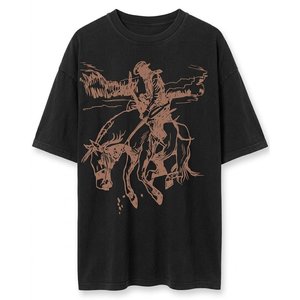 Nouvelles ventes, chemises noires surdimensionnées pour femmes avec logo personnalisé imprimé, manches courtes, haute qualité, 100% coton respirant, vêtements d'extérieur pour femmes, tee-shirt - Product Image 1