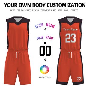 Uniforme de Baloncesto Personalizado Rojo y Negro, Uniforme de Baloncesto para el Día del Partido, Tela de Alta Calidad con Aspecto Profesional, Transpirable - Product Image 5