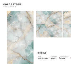 Carrelage en porcelaine brillant élégant 600x1200mm 60x120cm 24x48 pouces, grand format, surface décorative intérieure de qualité supérieure - Product Image 1