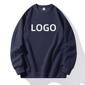 Sweat-shirts surdimensionnés personnalisés en gros, fabricant OEM, fournisseur, coton molletonné, col rond, marque privée, production en vrac - Product Image 3