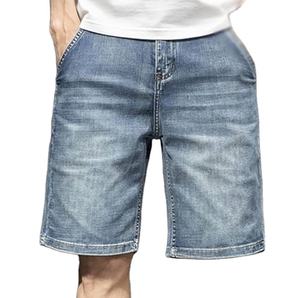กางเกงยีนส์ขาสั้นสำหรับผู้ชายชุดออกกำลังกายระบายอากาศได้ดีชุดสตรีทแวร์ออกแบบได้ตามต้องการฤดูร้อน - Product Image 1