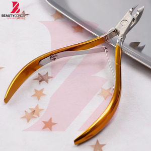 Mirror Polished Gold Coated Cuticle Nipper Professional Stainless Steel High Precision Dead Skin Remover for Salons - Product Image 2