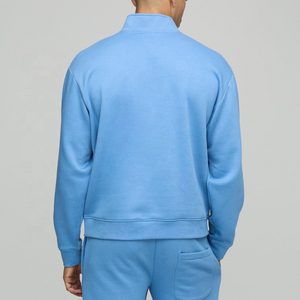 Custom <b>Printed</b> Logo Half Zip Tracksuit Set Fleece Jogging Suit Sportswear Zip Hoodie Sweatshirt Pants OEM Wholesale - Product Image 4