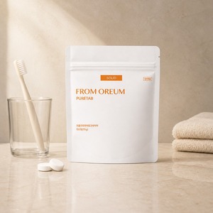 [FROM OREUM] Recharge de dentifrice solide – Pack pour salle de bain d'hôtel, idéal pour les voyages et les centres de villégiature – Comprimés de soin buccal - Product Image 1