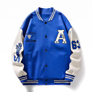 Custom Unisex Oversized Varsity Letterman <b>Jacket</b> Streetwear <b>Vintage</b> Brown Embroidered Patchwork Baseball <b>Bomber</b> <b>Jackets</b> - Product Image 5