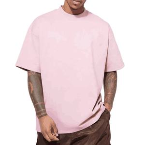 เสื้อยืดผู้ชายน้ำหนักเบาแนววินเทจทรงโอเวอร์ไซส์ออกแบบได้เองสวมใส่สบายสไตล์สตรีทแวร์สีพื้นเสื้อยืดโอเวอร์ไซส์ - Product Image 4