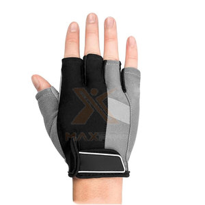 Gants de fitness unisexes pour adultes en cuir de haute qualité fabriqués au Pakistan pour la musculation en salle de sport avec sangle de poignet réglable antidérapante - Product Image 3