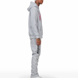Conjuntos Deportivos de Invierno con Capucha, Estilo Urbano, Personalizables con Logotipo, de Alta Calidad, Transpirables, de Algodón Grueso para Hombre, de Dos Piezas - Product Image 5