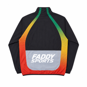 Veste coupe-vent légère imperméable personnalisée pour homme, idéale pour le sport, la course, la gym, le streetwear, avec fermeture éclair intégrale et effet dégradé - Product Image 3