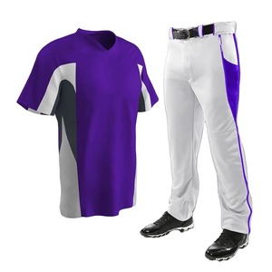 Polyester Custom Design Team Player Softball Baseball Uniform Baseball Jerseys Pants Full Sets Quick Dry Breathable Sublimation - Product Image 4
