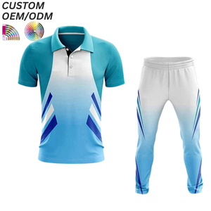 Camiseta de Cricket Sublimada 100% Poliéster, Uniforme Personalizado para Equipos, OEM ODM, Transpirable, de Secado Rápido, para Venta al Por Mayor - Product Image 3