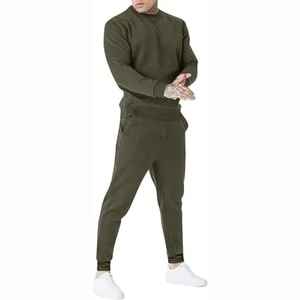 Chándal Deportivo Extra Grande para Hombre con Cuello Redondo y Estampado Personalizado, Chándal con Cuello Redondo y Etiqueta Privada Personalizada - Product Image 2