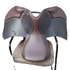 Sillín occidental de salto inglés de cuero genuino Premium de alta calidad, herrajes de acero inoxidable, nuevo diseño para la comodidad del caballo - Product Image 1
