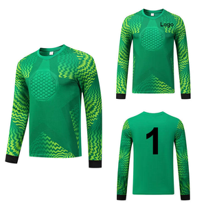 Maillot de gardien de but personnalisé avec logo, rembourré, rose vif, manches longues, maillot de football professionnel avec rembourrage de poitrine, kit d'équipe - Product Image 2