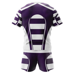 Conjunto de Uniforme de Rugby para Adultos, Sublimación Personalizada, Manga Corta, Secado Rápido, Transpirable, Diseño Unisex de Moda - Product Image 5
