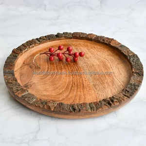 Plaque en bois brillante faite à la main ronde de haute qualité Produit écologique le plus vendu Commande minimum 100 pièces Échantillon gratuit disponible Coffre-fort - Product Image 2