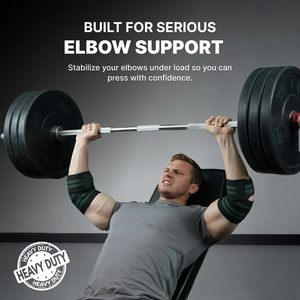 Bandes de compression élastiques pour coudes, idéales pour la musculation, le cross-training et le powerlifting – Soutien et protection pour les exercices en salle de sport - Product Image 2