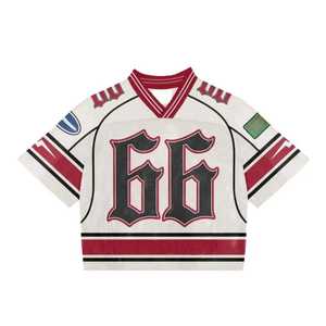 Tenue de sport personnalisée pour équipe adulte unisexe, manches courtes, 7V7, imprimée de haute qualité, sublimée, réversible, en maille 100% polyester respirante - Product Image 4