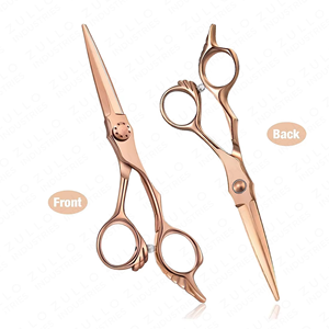 High Quality 7.5 Inch 440C Stainless Steel Barber Scissors Professional Hair Cutting Shears Sharp Blade Salon Beauty <b>Tool</b> - Product Image 2