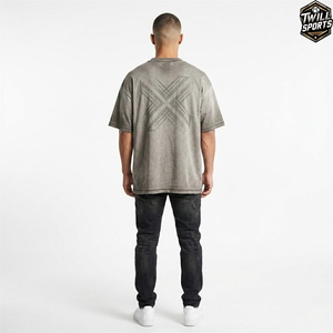 Nouvel Arrivage T-shirt Oversize Unisexe en Coton Délavé Vintage Coupe Ample Streetwear Personnalisable avec Logo ou Vierge - Product Image 3