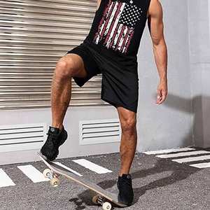 T-shirt sans manches personnalisé avec logo, 95% polyester, 5% élasthanne, compression athlétique, séchage rapide, débardeur de sport pour hommes - Product Image 2