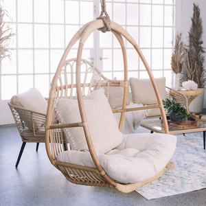 เก้าอี้หวายทรงรังนก ขายส่งราคาโรงงาน เก้าอี้แขวนทรงไข่ - Product Image 6