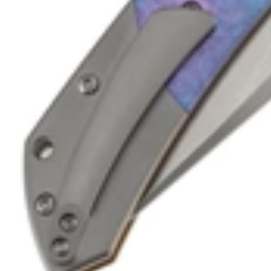 Navajas Plegables Azul Plateado, Morado y Turquesa con Mango con Acabado Degradado, Hoja Plateada Satinada y Clip de Bolsillo para Uso Diario - Product Image 2