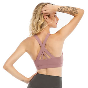 Sujetador Deportivo de Alta Calidad de Secado Rápido para Mujer, 80% Nailon, 20% Elastano, con Soporte, Logotipo Frontal, para Yoga, Fitness y Ropa Deportiva - Product Image 6