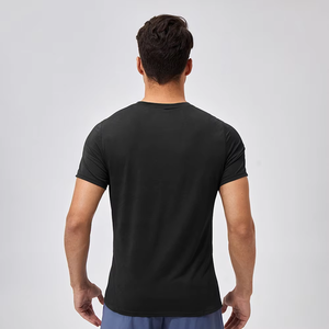 T-shirt de sport pour homme à séchage rapide, haut d'entraînement de gym à manches courtes, haute qualité, vente en gros pour les grossistes - Product Image 3